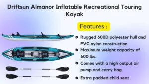 Driftsun Almanor Inflatable Recreational Touring Kayak